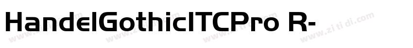 HandelGothicITCPro R字体转换